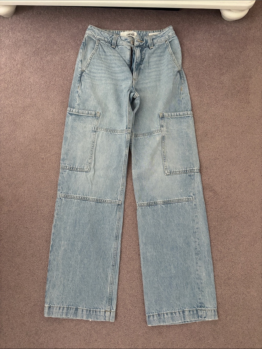 Dynamite “Heidi” Light Blue Wide-Leg Jeans Size 24